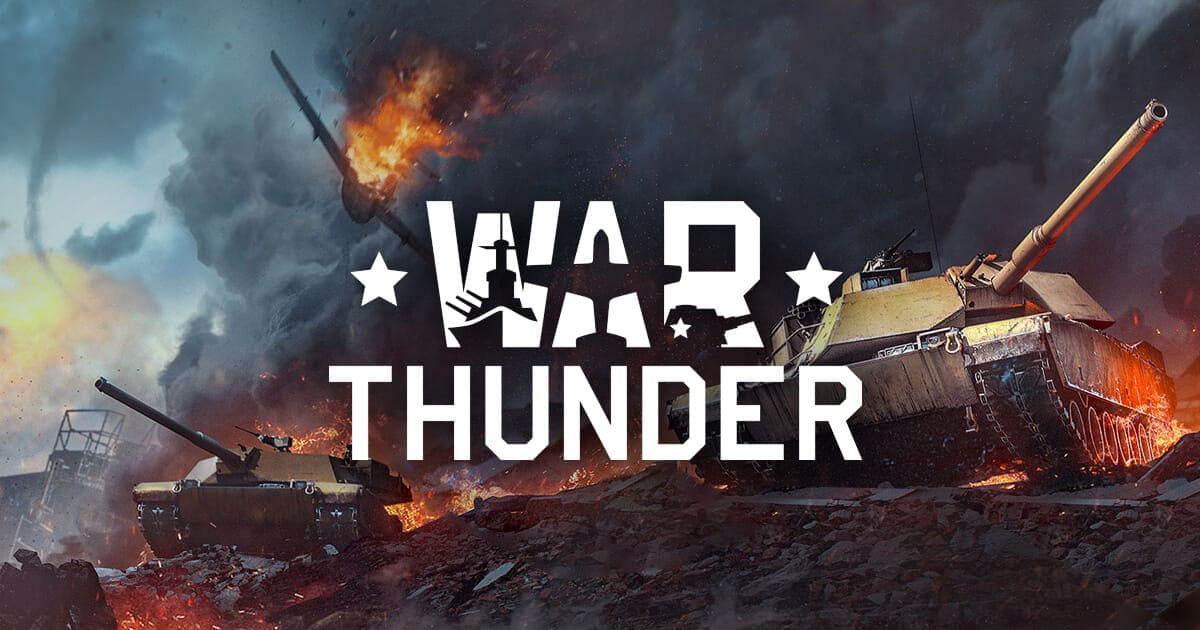 Banner ufficiale di War Thunder con veicoli militari